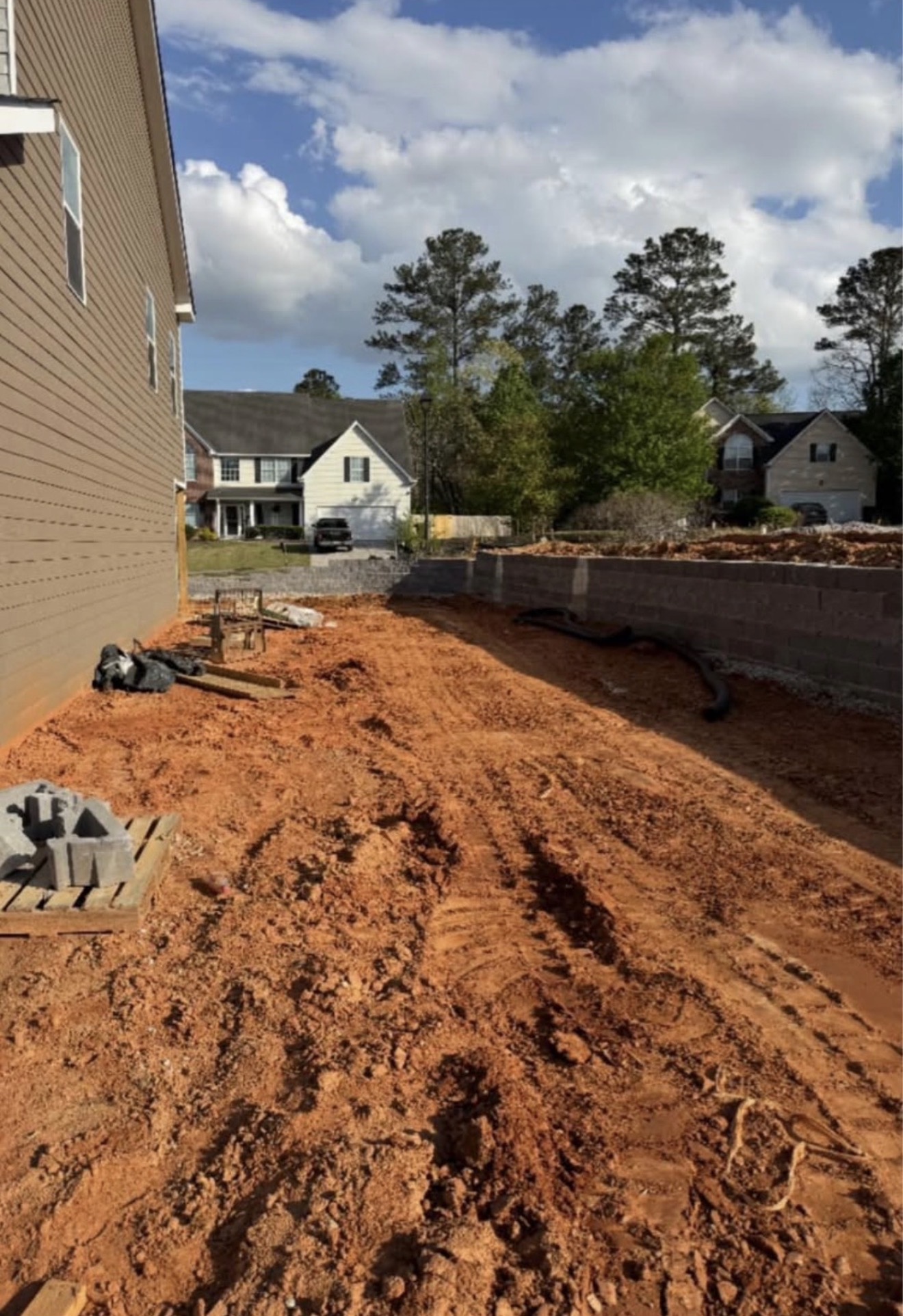 Residential grading and site preparation work